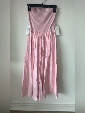 Double Zero Light Pink Strapless Maxi Dress
